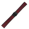 Black/Blue/Red /White 18/20/22/24mm Rubber Watch Band Silicone Band Straight Ends Diver Waterproof Replacement Bracelet Bangle Fold Clasp