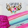 2020 Kids Boutique Stroje Nowe projektowanie dziewcząt Bell Bottle Outfits Krótkie rękawie Summer Baby Girls Ubrania