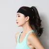 Yoga siliconen ademende hoofdband massieve kleur absorberen zweet gym sport haarbanden zweetband haarband zwart blauw