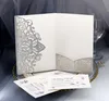 Laser Cut Invitations OEM Support Customized Butterfly Folded Hollow Wedding Party Invitation Cards With Envelopes BW-HK237