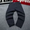 Mens Blue Black Streetwear Loose Fit Baggy Jeans Plus Size Hip Hop Jeans Pants Autumn Winter Big Size Skateboard for Men