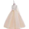 Enfants dentelle robe filles vêtements fleur filles mariage soirée vêtements enfants robes pour filles princesse fête longue robe