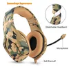 ONIKUMA K1B PS4 casque de jeu Camouflage avec micro stéréo casque de jeu antibruit pour PC téléphone portable Xbox One ordinateur portable