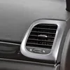 Silver ABS Car Air Outlet Center Console Outlet Decoration Cover For Jeep Grand Cherokee 2011 UP Auto Interior Accessories