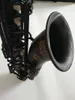 Ny Suzuk Tenor Saxofon B Flat Music Woodwide Instrument Super Black Nickel Gold Sax Gift Professionell med munstycke