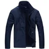 Chaqueta cortavientos para hombre, forro polar en el interior, cálido, grueso, sombrero de piel, cuello a prueba de agua, prendas de vestir exteriores de nailon, estilo corto para hombre