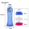 500ML Collapsible Sports Bottle Silicone Folding Travel Bottle Drink Camping Water Bicycle