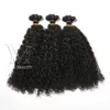 VMAE Natural Color Keratin Virgin 1G/S 100S Pre-Bonded Top 11A Custom kinky curly flat extensions human hair extensions