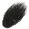 VMAE BRAZILIAN HORSETAIL TRECH HOLE CLIP I 120G #1B DUBBELA RACHNAWNING PONYALE Virgin Human Hair Extensions