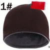 Cappelli autunnali invernali per le donne uomini stile di marca Berretto di moda Berretti di modo Skullies Chapeu Caps Cappello di lana di cotone Cappello di lana fredda Double Sided Protector Ear Maglia