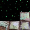 300 Stück 3D-Sterne, die im Dunkeln leuchten, Wandaufkleber, leuchtende fluoreszierende Wandaufkleber für Kinder, Babyzimmer, Schlafzimmer, Decke, Heimdekoration, WY116