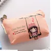 Cartoon swing meisje canvas mini portemonnee munten portemonnee sleutels clutch bags voor vrouwen