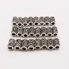 mix Silver Hair Braid beard Dreadlock Beads rings tube Viking Rune Pattern Design for Hair Styling Accessories