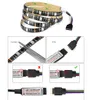 5V USB RGB LEDストリップライト5050 SMD 16色ネオンランプテレビバックライト照明不可液体1M 2M 3M 4M 5M DIYフレキシブルテープ