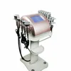 6 in 1 초음파 Cavitation 슬리밍 기계 무선 주파수 얼굴 리프팅 Lipo 레이저 진공 RF 피부 감동 체중 감소 바디 쉐이핑