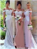 2019 Afrique du Sud Style Élégant Sirène Demoiselle D'honneur Robes Longues Pour Invité De Mariage Soirée De Bal Robes robes d'occasion spéciale