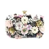 Sac à bandoulière Sac de messager Sacs à bandoulière Fashion Flower Bed Broderie Dîner Dîner Robe Pobstaux Sac Femme Chaîne épaule S193P