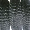 300s verworrenes glattes brasilianisches Haar, 100 % menschliches Mikroperlen-Links-grobes Yaki-Echthaar, 300 g