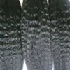 300s Kinky Rechte Braziliaanse Haar 100% Menselijk Micro Bead Links Grof Yaki Menselijk Haar 300g