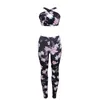 Sexig kvinna sport fitness kläder 2 bit fitness set yogasträkt kvinnor träning tryck springande gym BRASPANTS Hög midja Tracksuit2901163