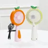 Przenośny USB Mały wentylator Silent Wersja Summer Cool Mini Wentylator A Must-Have Handheld Fan Cartoon Style Owoce z Lamplight T3I5810