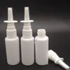 Bouteille de pulvérisation nasale rechargeable vide de 10 ml Bouteille de pulvérisation nasale en plastique vide blanche 10 ml Atomiseurs nasaux KKA7764