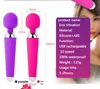 Amazon vente chaude USB rechargeable Magic Body Wand Massager 20 vibrations fortes et 8 modèles de vitesse Wand Massager Vibromasseur