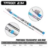 Gorąca stal nierdzewna + włókna węglowe Spinning Prązywania 1.8m-3,6M Średni ciężki Casting Telescopic Salt Water Water Fishing Rod