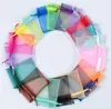 11*12cm(4.33" x 4.72") 100pcs One Color Organza Drawstring Pouches Candy Jewelry Party Wedding Favor Present Bags