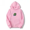 Mäns Hoodies Sweatshirts Mode Hoodie Graffiti Print Sad Frog Sweatshirt Hip Hop Fleece Gul Rosa Män och Kvinnor Hooded Suit