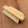 Spazzola con setole di cinghiale naturale Spazzola per unghie in legno Spazzola per la pulizia dei piedi Massaggio per il corpo Scrubber Strumenti per il trucco Cepillo De Cerdas De Jabali Natural Cepillo De Masaje Corporal