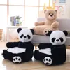 Dorimytrader dessin animé Panda ours enfant canapé Mini chaise loisirs canapé Tatami bébé infantile maternelle canapé tabouret 50x50 cm DY505898935643