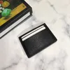 Mini Purse Classic Black Genuine en cuir de crédit en cuir Sacs de carte portefeuille Top Quality Bank Bank Card CARDE SAGE COIN POCKE SAG SMA246V