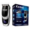 Kemei km-6035 LCD Mężczyźni Trymer do włosów USB Elektryczne Przenośne Maszyna do włosów Cordless Maszyna do cięcia Broda Razor Regulowany Ostrze ceramiczne