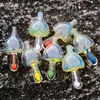 Heady Glass Carb Cap 5 Colors Carb Cap Smoking Accessories Unique Shape Colored Glass Dome For Quartz Banger Nails Smoke Accessories