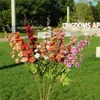 Fałszywy pojedynczy łodyga Jesień Hiacynt 33.46 "Długość symulacja fioletowa na wesele dom Showcase dekoracyjne sztuczne kwiaty