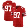 NCAA Ohio State Buckeyes Jersey 97 Nick Bosa 7 Dwayne Haskins JR American College Fotbollskläder Gratis frakt 99