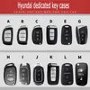 Auto Key Case Protective Cover voor Hyundai Elantra Avante Sonata IX25 IX35 Accent Tucson Verna Keychain Metal Key Ring2409760