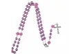 Bead Rozenkrans Lange ketting Legering Cross Maagd Christelijke Katholieke Sieraden Voor Vrouwen Maagd Maria en Jezus Crucifix Hanger