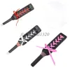 Lace Faux Leather Bondage Paddle With Ribbons Flirting Couple SlaveToys Game Restraints A876