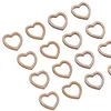 Mini corazones de madera, adornos de corazón de madera mixta para manualidades de boda, decoración de fiesta DIY, 100 unidades/paquete