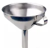 Hot 4 Inch 304 Stainless Steel Funnel With Detachable Strainer Kitchen Tools Funnels free shipping