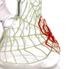 Noctilucence Spider Bägare Bong Ny stil Glas Bongs Vattenrör Tall 10 '' Small för gåva Rak Tube Hookahs