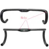 ألياف الكربون الكاملة Cicycle Handlebar Aero Road Cycling Bike Parts Handlebar 31 8mm 400 420 440mm Drop Bent Bar Matte Internal Routi303r