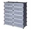 En gros 12 Cubes étagère à chaussures bricolage organisateur de rangement en plastique modulaire placard armoire tiroirs de rangement