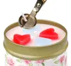Bougies parfumées en forme de cœur, cadeau de mariage, de saint-valentin, ensemble de bougies parfumées romantiques pour la saint-valentin