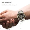Asesop Luxury Automatic Mechanical Watch Mens Watches Top Brand Luxury Aço completo Sport Sport Watch Relogio Masculino314E