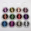 5D Mink Eyelashes Super natural Thick volume Messy 12 styles High quality Extended version 25mm False eyelashes