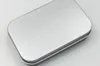 94 * 61 * 20mm Cor Prata Simples Lata Caixa Retângulo Doces Caixa USB Caso Caixa de Armazenamento Organizador Diversos