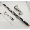 Buffet Bass Clarinet Professional Bb Clarinet Drop B Tuning Black Tube Clarinet Silvering Keys klarnet Brand Musical Instrument